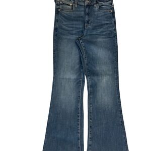 AMERICAN EAGLE STRETCH Women's Blue Flared Jeans. 80% cotton